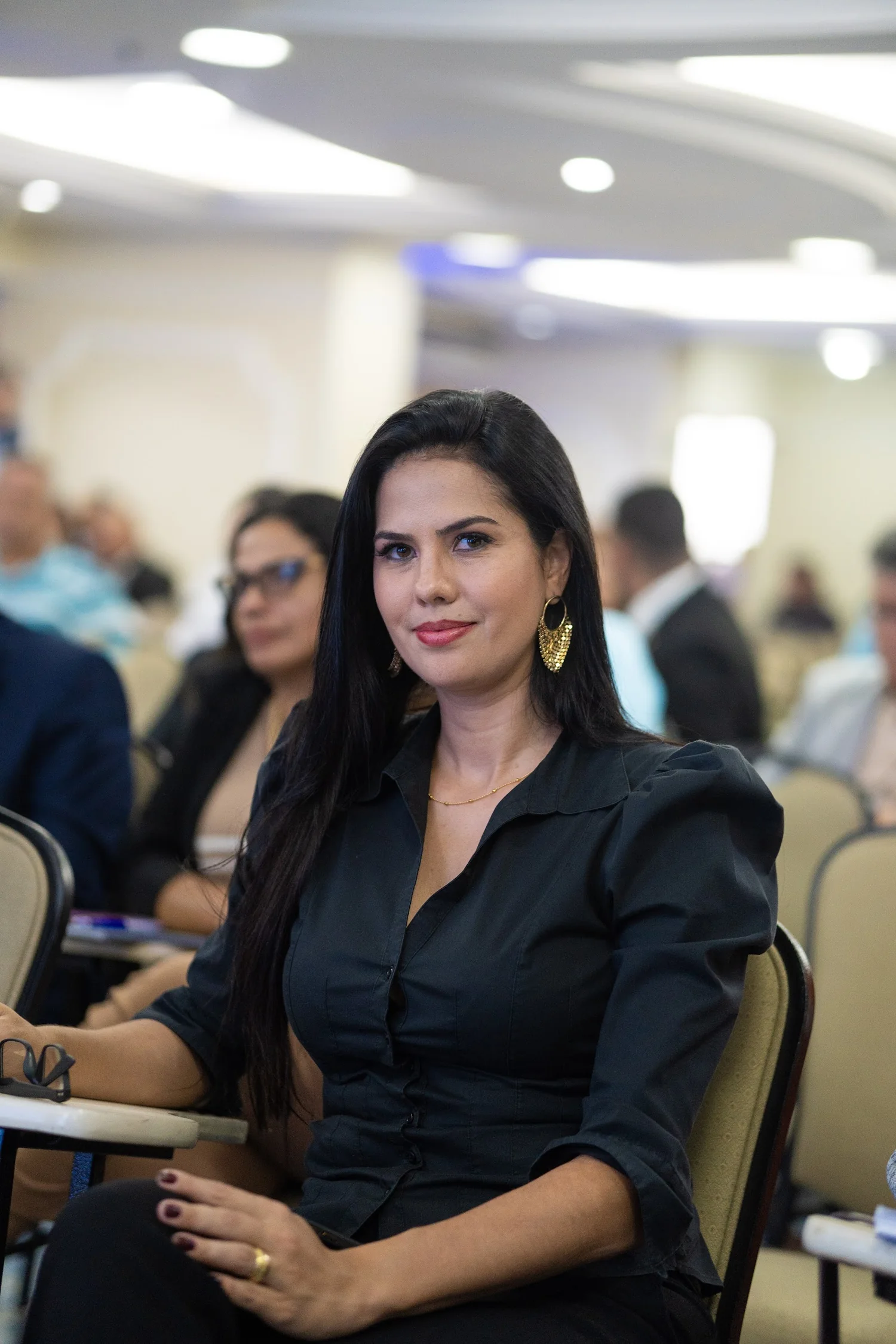 Cobertura de congresso com plateia